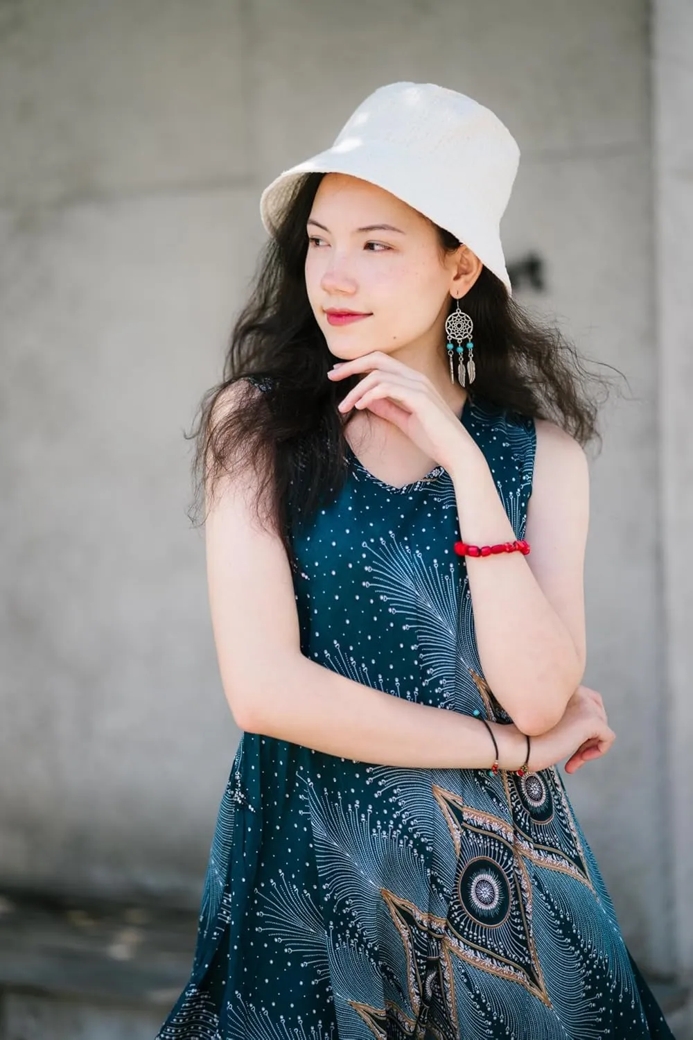 Your Cozy Women's Summer Dresses Elegant Midi Sleeveless Tank Beach Sun Dress for Casual and Formal Occasions