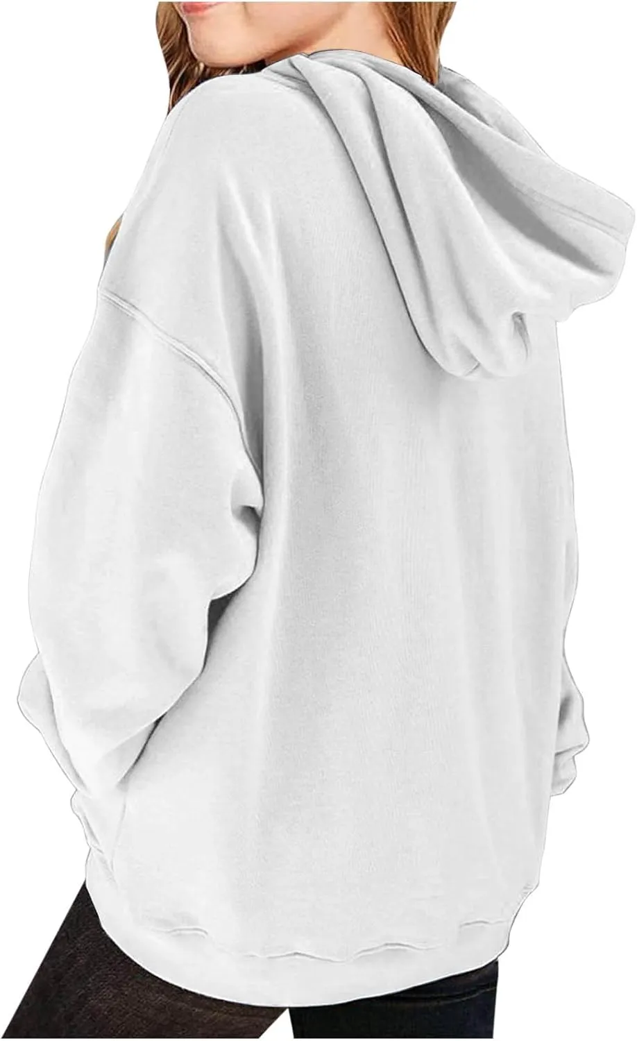 ZDRZK Hoodies for Girls Oversized Casual Fleece Cute Sweatshirts Long Sleeve Pullover Teen Girls Y2K Fall Clothes