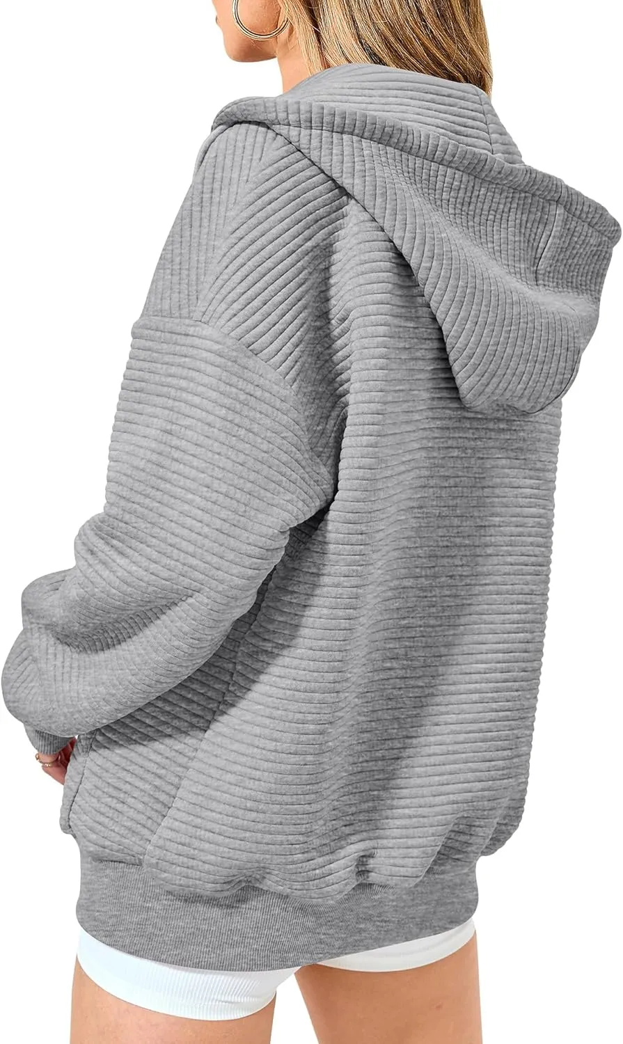 Zip Up Hoodie Women Sweatshirts for Women Y2K Quilted Jackets Hoodies Oversized Winter Fall Outfits Casual Fashion Top